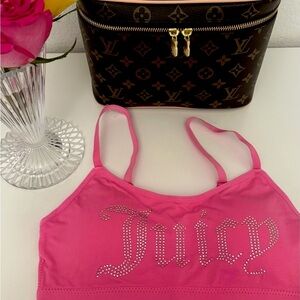Juicy Couture Pink Bralette with Rhinestones